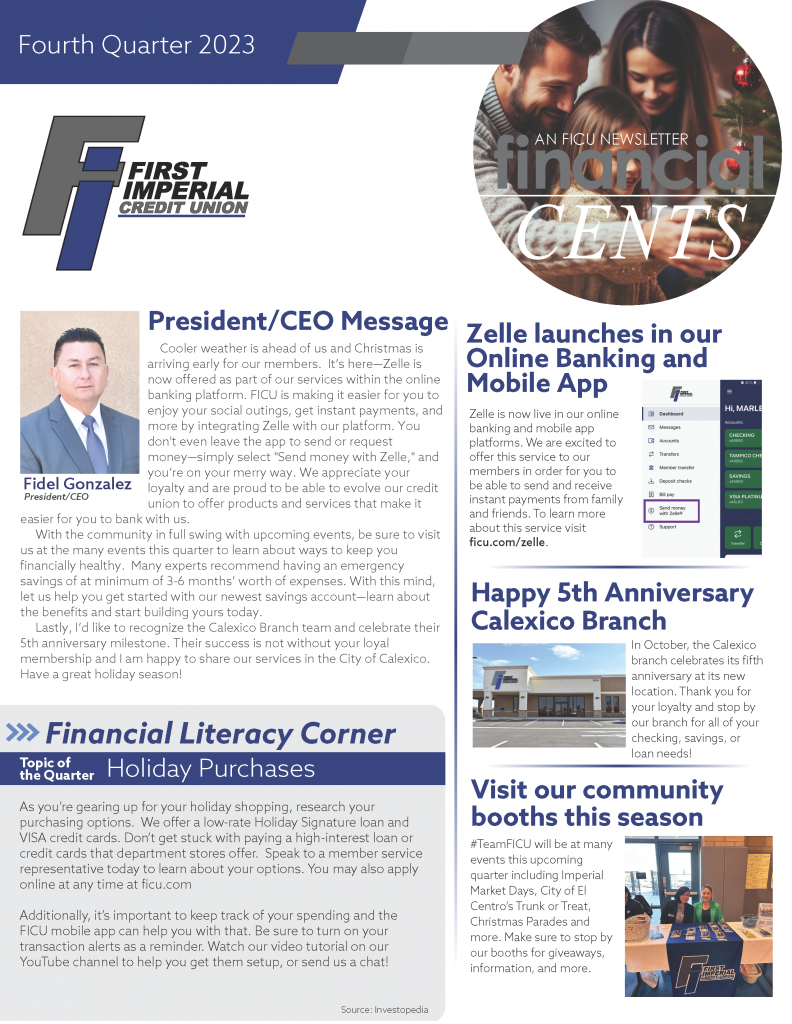 Fourth Quarter 2023 newsletter